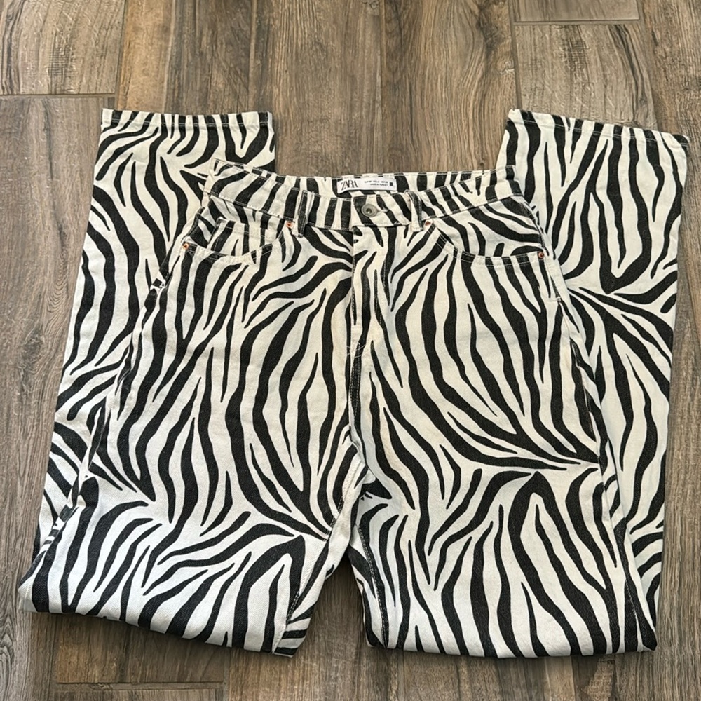 Zara Zebra Jeans